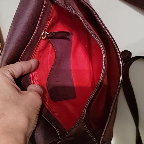 CELINE Lefebure Bordeaux Suede Saddle Bag - Picture 7 of 14